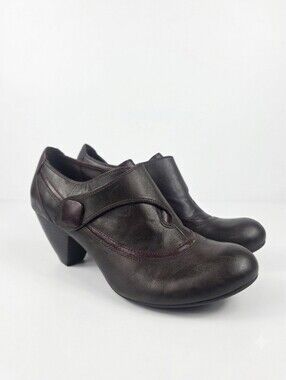 Indigo‎ by Clarks Womens Brown Leather Women'a Ankle Booties 8.5M
